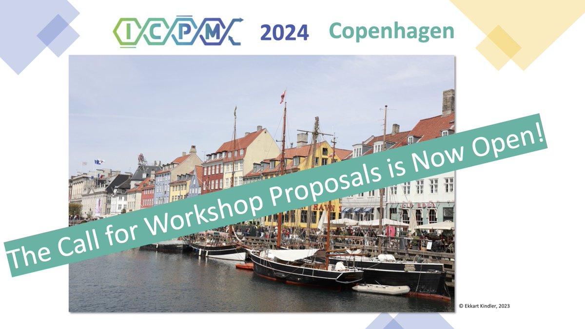 🚀 #ICPM2024 invites you to submit your workshop proposals. Whether you're into traditional presentations or fully interactive sessions, we are ready to receive your proposals! 🧠💡

Key Dates:
📝 Proposals Due: Feb 14
🔔 Acceptance: Mar 7

Learn more: icpmconference.org/2024/call-for-…