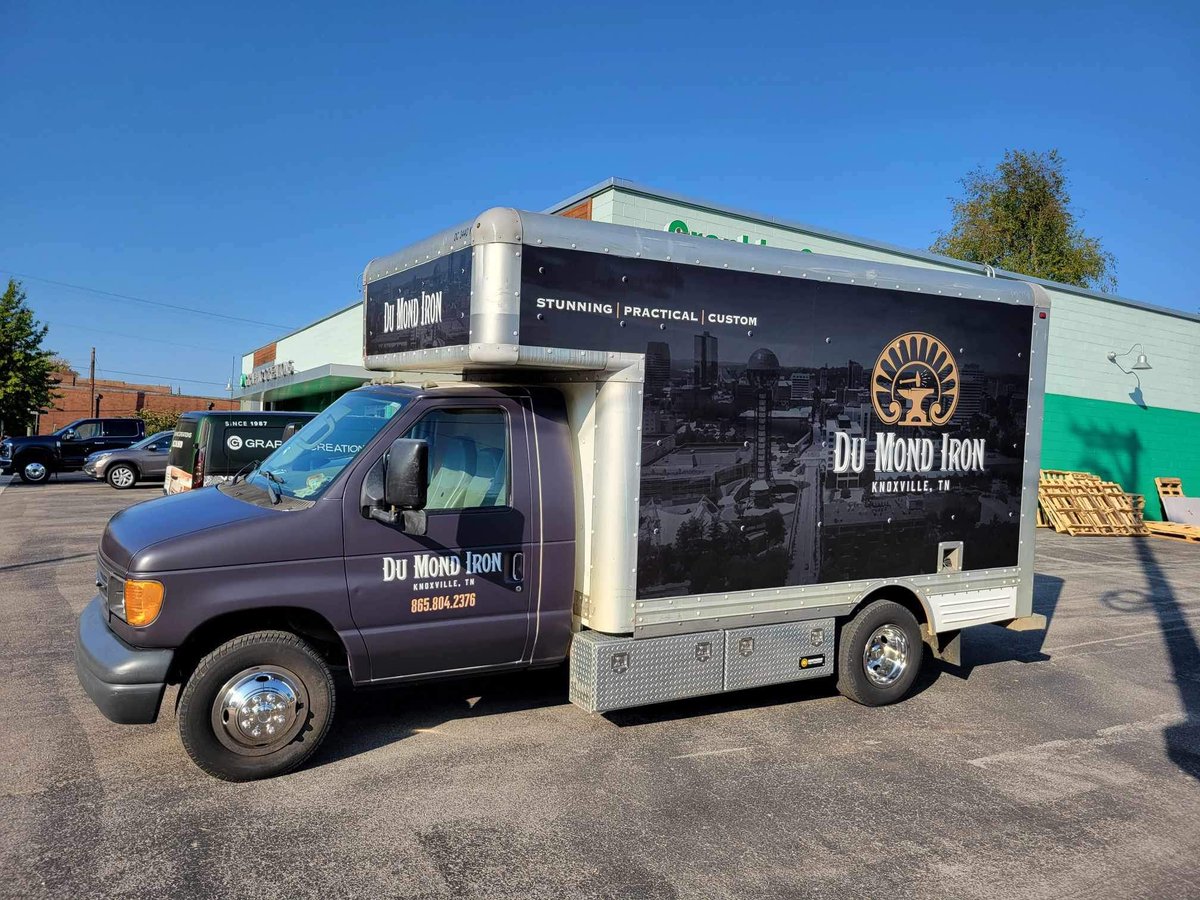 As the Best Vehicle Wrap Team in Knoxville, we wrap cars, trucks, trailers, box trucks, semi-trailers and so much more! Visit our portiflio to learn more -> bit.ly/3wzqzBK

#graphiccreations #knoxvilletn #vehiclewraps #trailerwrap #truckwrap