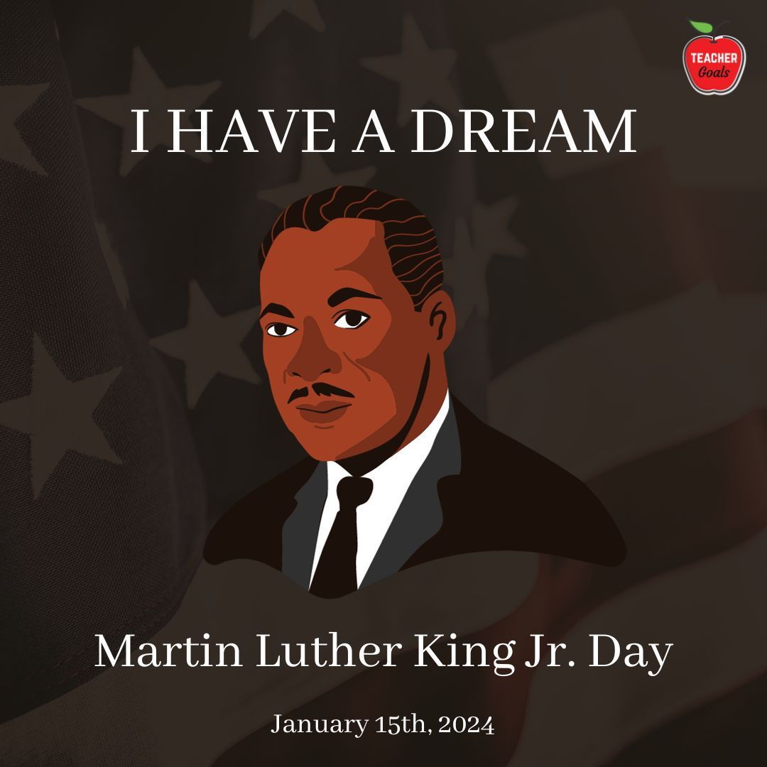 teachergoals's tweet photo. A reminder that dreams of equality, freedom, and justice are not just visions of the past but guiding lights for our future.
🌟 #MLKDay #IHaveADream #EqualityForAll https://t.co/WtqV8gCpIA