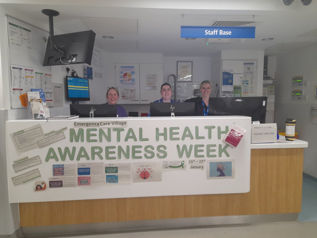 Welcome to our Mental Health Awareness Week <a href="/EmergencyDepar2/">MFT Wythenshawe ED</a> lots going on.