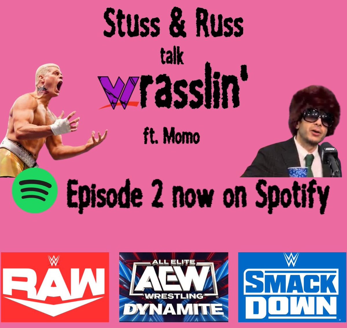 stuss_russpod's tweet photo. Stuss &amp; Russ Episode 2 NOW STREAMING on SPOTIFY!!!!

@WWE @AEW @WSWWrestlingAUS #wrestling https://t.co/2lI1kR9dAC