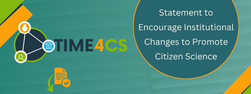 🌎 Have you discovered the @TIME4CS statement to encourage Institutional Changes to promote Citizen Science ⬇️ Learn more: zenodo.org/records/104019…