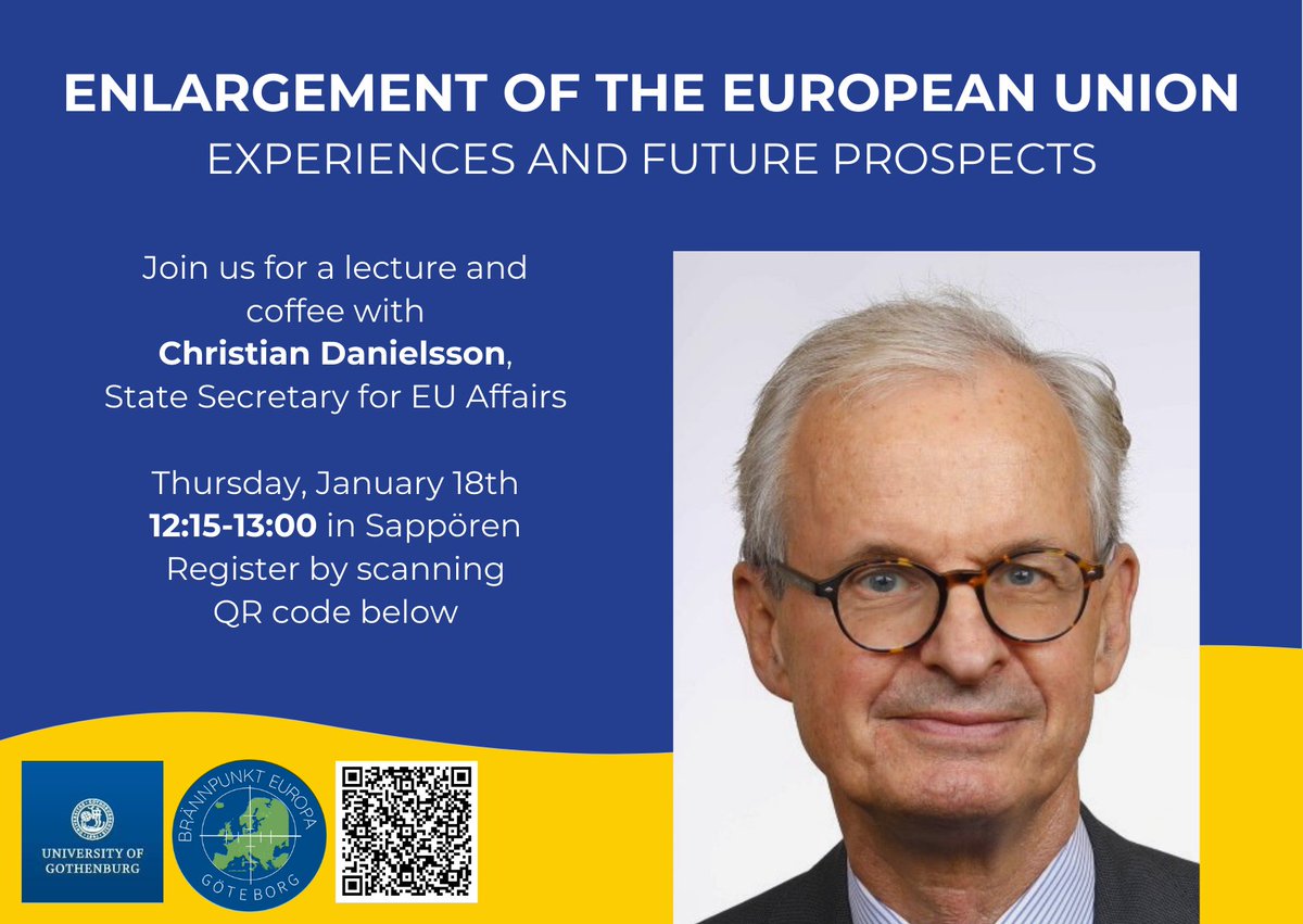 CERGU (@cergu_tweets) on Twitter photo Be sure to join <a href="/BrannpunktEur/">Brannpunkt Europa</a> on Thursday for their first lecture of 2024!
For more information: gu.se/en/event/brann… Be sure to join <a href="/BrannpunktEur/">Brannpunkt Europa</a> on Thursday for their first lecture of 2024!
For more information: gu.se/en/event/brann…
