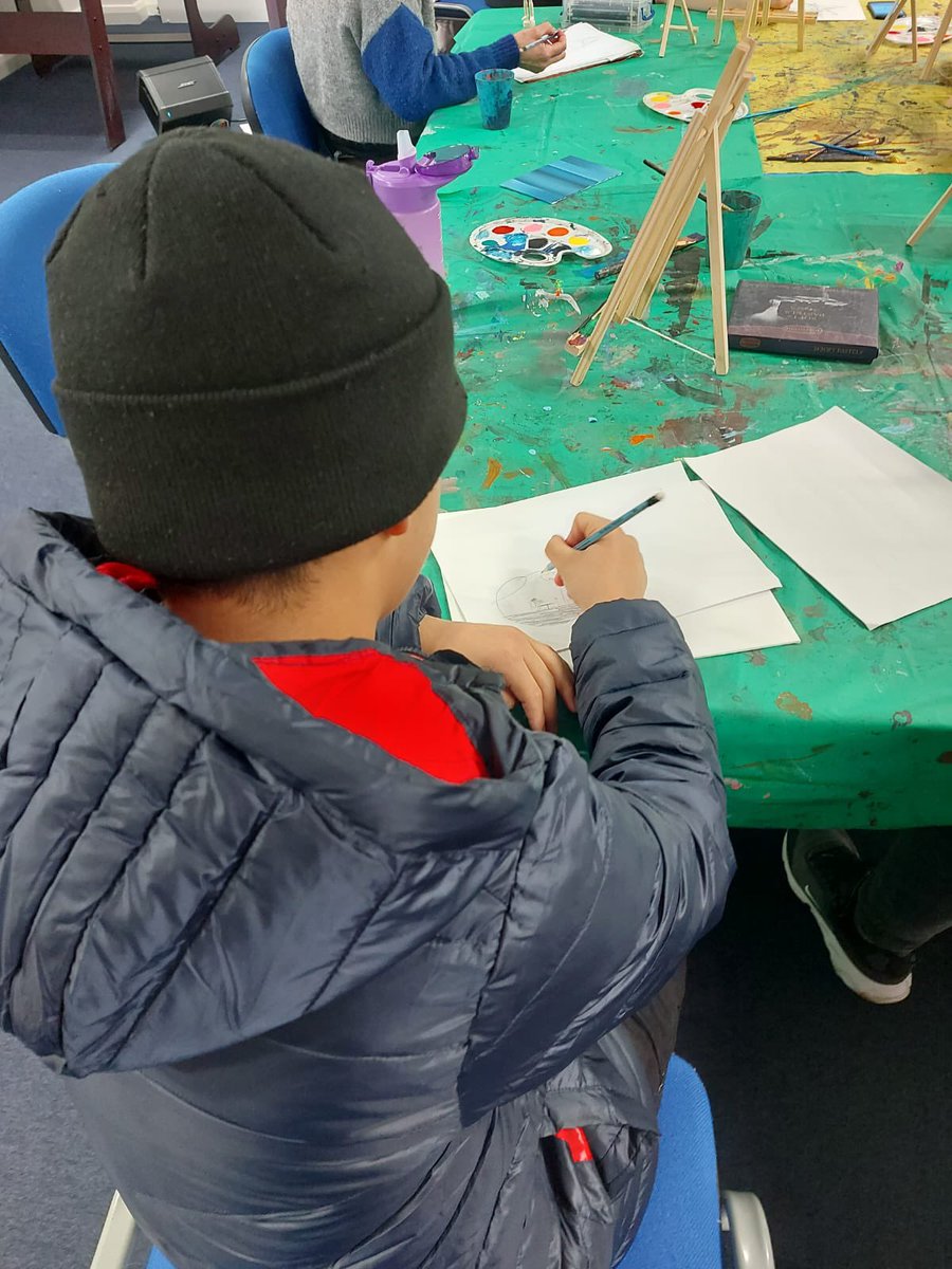 MichelleLBuchan's tweet photo. SUPER 2nd taster session  #FlowStateCreate @Bradford_YJS ‘s new art &amp; rap programme with @WilkoWilkes &amp; @KayleMcCoy funded by @wy_vrp 
Now we begin our epic 10 week journey towards our exhibition &amp; concert 👏💫 🎤🎨 #creativity #youthaspirations #Bradford #antiviolencechampions https://t.co/1xXwjQh596