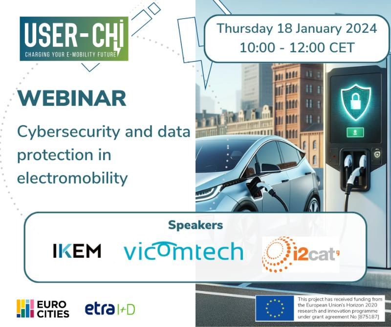 i2CAT's tweet image. 📣 Remember! 

🖥️ This Thursday, you cannot miss the intervention of @jordiguijarro, Cybersecurity Innovation Manager at our centre, in a webinar organized by @Userchi_H2020 about #cybersecurity and #DataProtection in #electromobility?

📝Sign up! ➡️ go.i2cat.net/5QpYMQ
