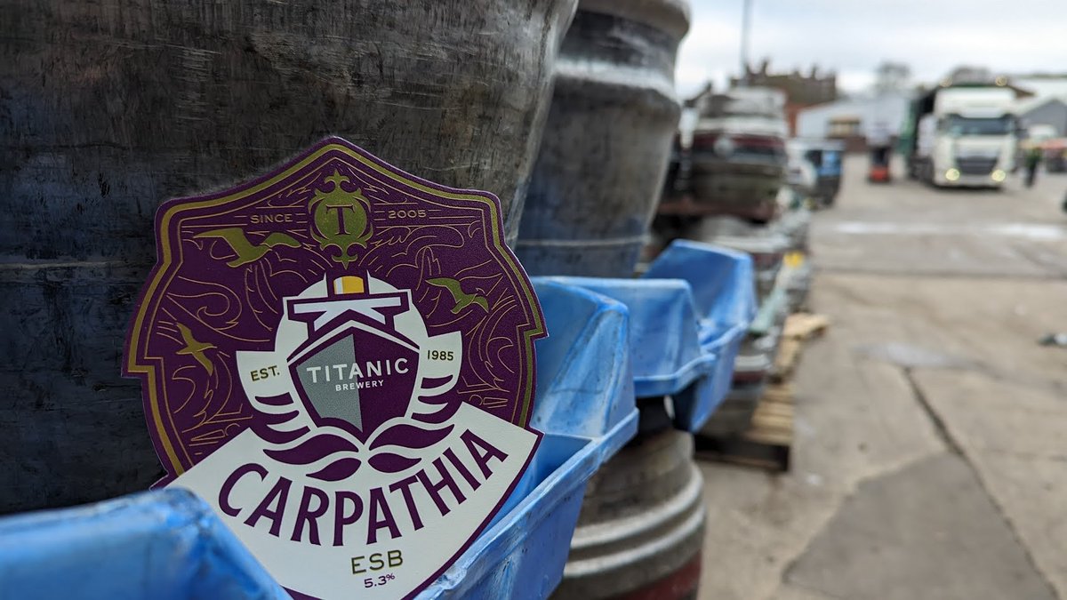 Carpathia has left the building! Our drays have been busy this morning delivering Carpathia to our pubs and bod café bars! Make sure to check your local Titanic pub or bods Facebook page to see when it is on the bar! #carpathia #collab @thornbridge