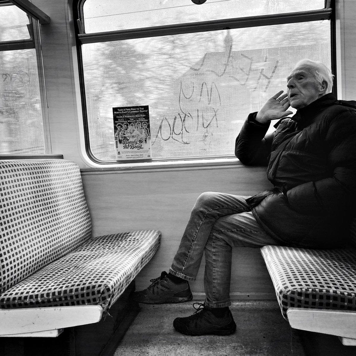 Speech bubble. Tyne & Wear Metro, January 2024.