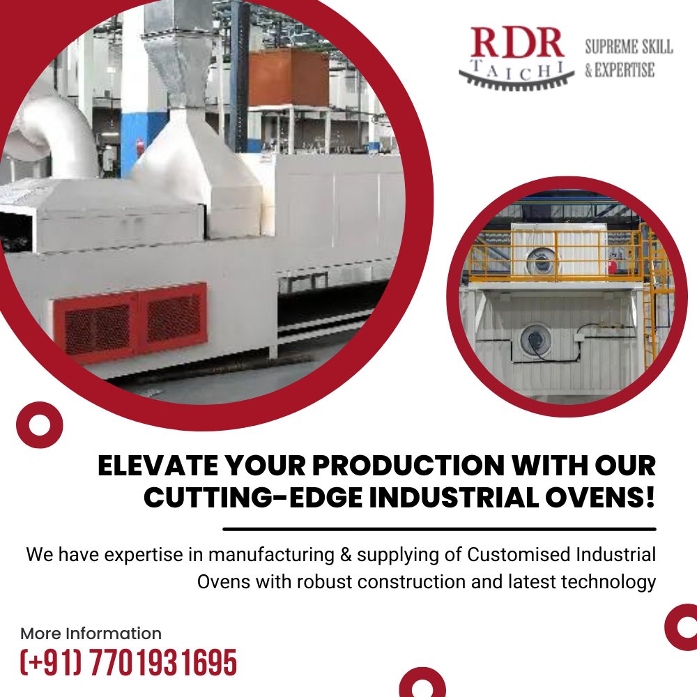 RdrTaichi's tweet photo. 🔥 Elevate your production with our cutting-edge industrial ovens! 🌡️ Precision, efficiency, and customizable designs to boost your workflow.🔧 #IndustrialOvens
Call Us: (+91) 7701931695
Mail Us: info@rdrtc.com
Visit: https://t.co/2VclDQT0i6 https://t.co/J2JdtWxbZS
