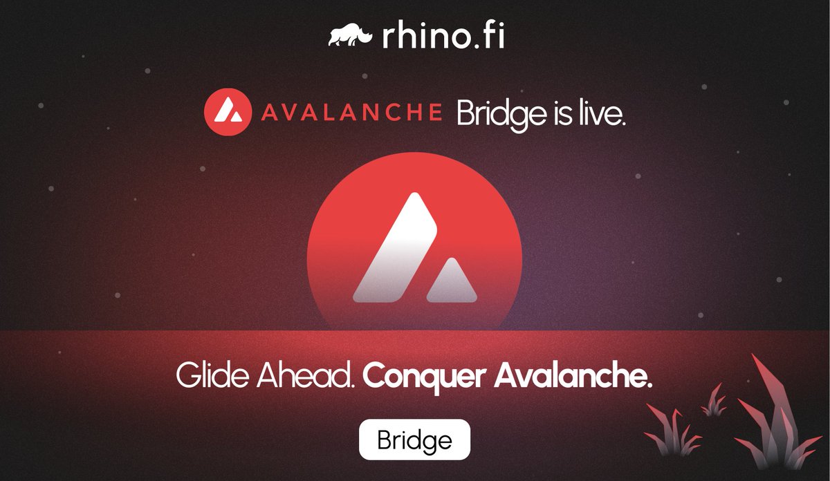 New chain announcement: Avalanche has landed on rhino.fi

To celebrate  we’ve removed all platform fees to <a href="/avax/">Avalanche🔺</a> from 15.01 - 29.01 

++ 0 platform fees, just pay ⛽++

Get there in seconds using the cheapest, fastest bridge around 😏

What are you waiting for