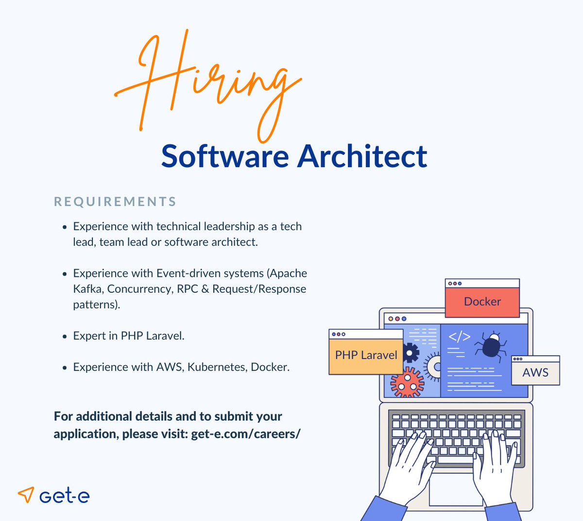 get_e_'s tweet photo. 📣 We are looking for a Software Architect!

⬇️ Apply here: https://t.co/ulbTDFJ9l6 or share this opportunity with your network to contribute to shaping the future of ground transportation!

#wearehiring #jobs #jobsinamsterdam https://t.co/uWYS3o4wrL