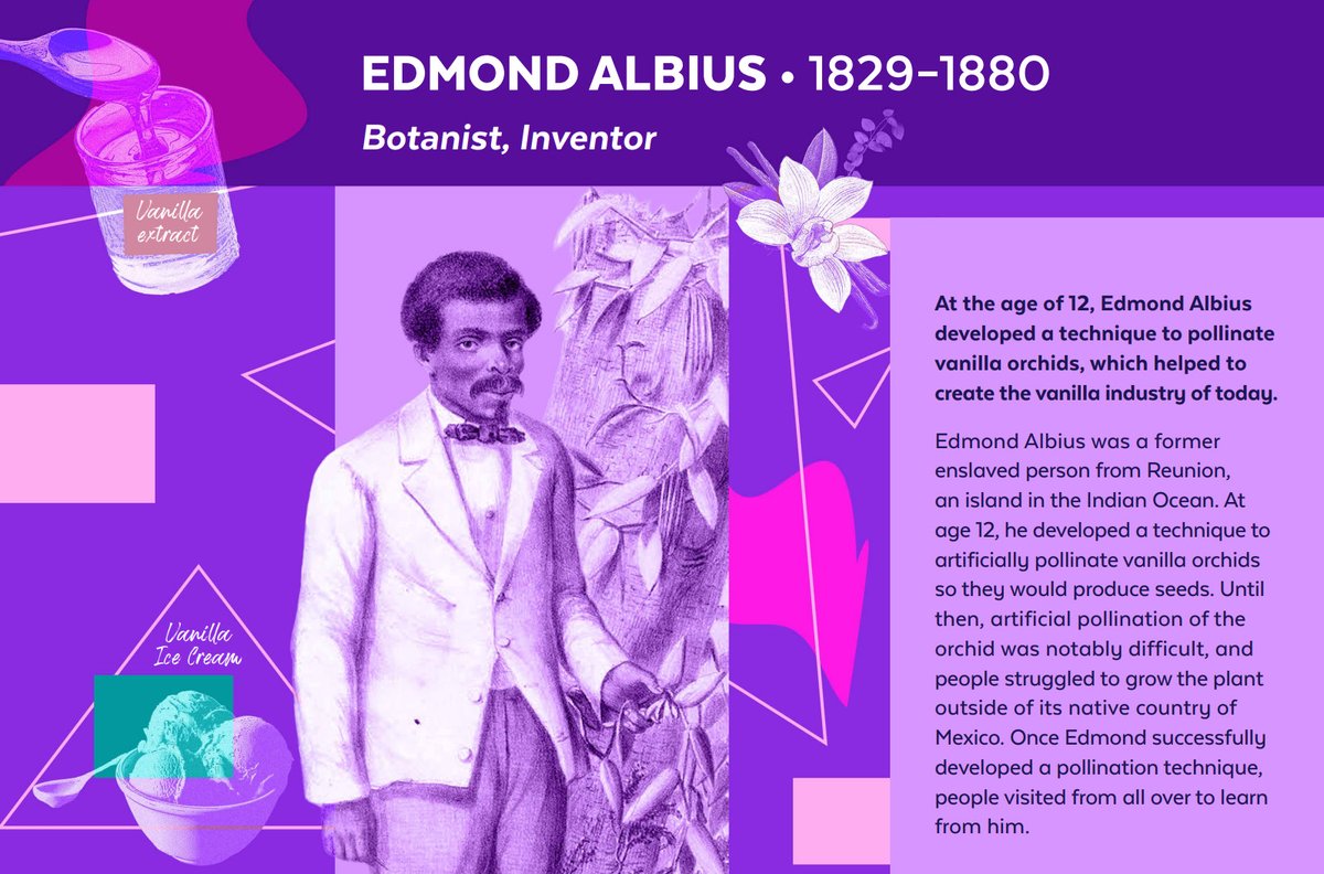 FloridaMuseum's tweet photo. Exhibit Spotlight πΌοΈ Black in Natural History Museums Scavenger Hunt
Explore #BlackinNHMs in a FREE exhibit developed in partnership with @BlackInNHMs. Walk our exhibits to discover feature panels of Black scientists & naturalists like Edmond Albius.
π https://t.co/e94z5oNfaS https://t.co/S38M8doh9j
