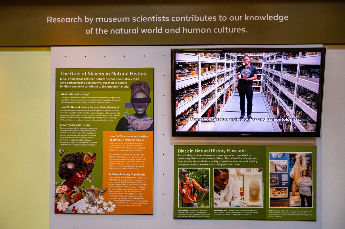 FloridaMuseum's tweet photo. Exhibit Spotlight πΌοΈ Black in Natural History Museums Scavenger Hunt
Explore #BlackinNHMs in a FREE exhibit developed in partnership with @BlackInNHMs. Walk our exhibits to discover feature panels of Black scientists & naturalists like Edmond Albius.
π https://t.co/e94z5oNfaS https://t.co/S38M8doh9j