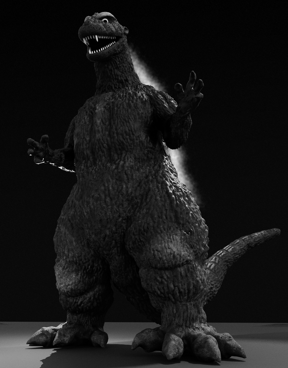 jifmica's tweet photo. マイナスカラー公開記念に
『初代ゴジラ』
#ゴジラ #Godzilla #b3d #blender #Substance3DPainter #SubstancePainter #3DCG https://t.co/CPVMNT8xEZ