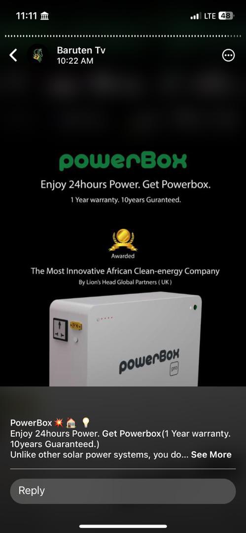powerboxEnergy's tweet photo. @Mrpossidez @UvanaKevin We also believe Electric power is essential for creativity. It is the fuel that powers our imagination and the tools that we use to bring our ideas to life.

Get Powerbox today. 
More on https://t.co/2SNysIU0vv https://t.co/eNwsh5nApD