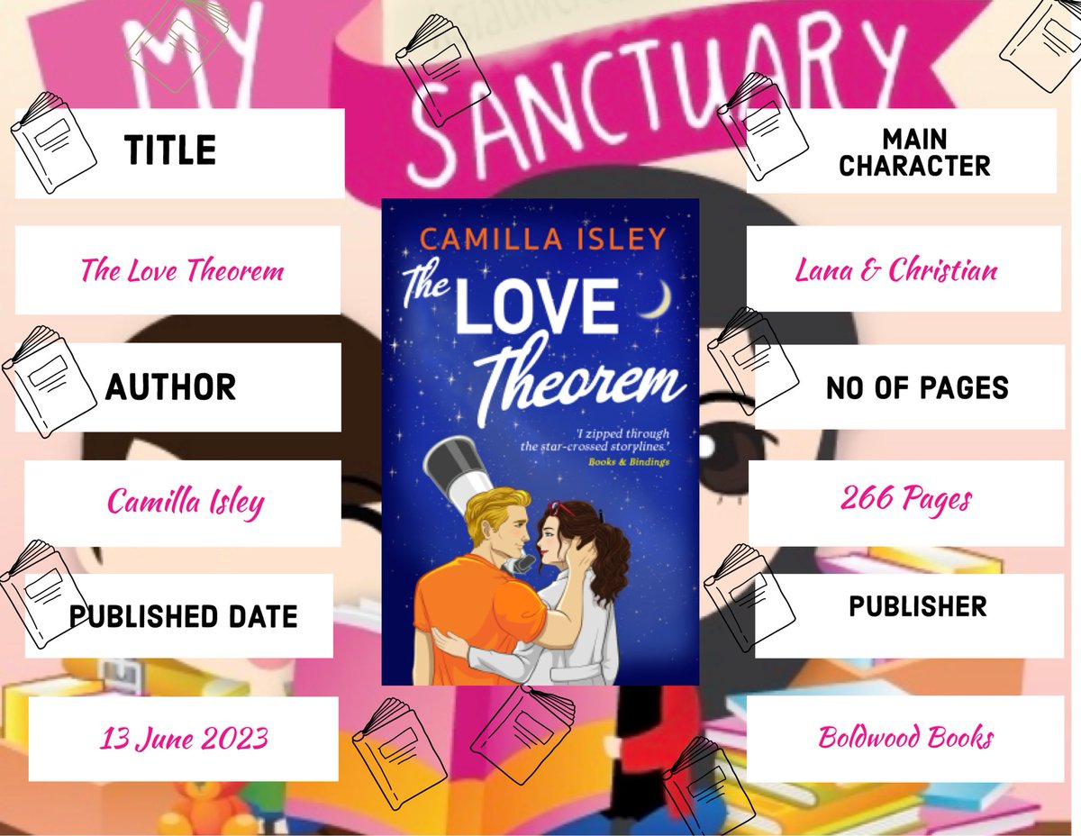 REVIEW card

Are a rocket scientist and one of Hollywood’s brightest stars a match made in heaven or is it a catastrophe headed for a crash landing?

#TheLoveTheorem #NetGalley. @BoldwoodBooks @camillaisley