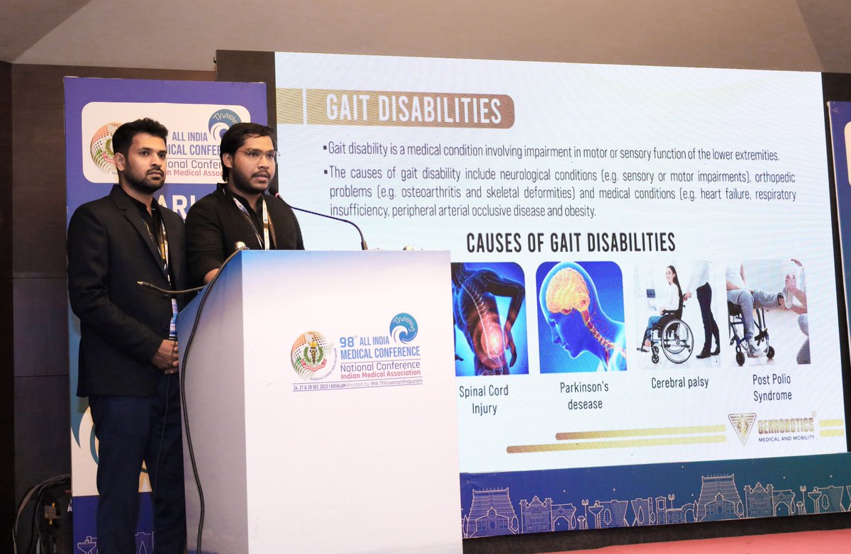 GenroboticsMM's tweet photo. It was an honor to be part of India’s largest healthcare ecosystem and share the transformative impact of #GGaiter, our Most Advanced #Robotic Gait Trainer with #AI technology, for enhancing the Physical Medicine and Rehabilitation landscape. https://t.co/mWrJkorsQi