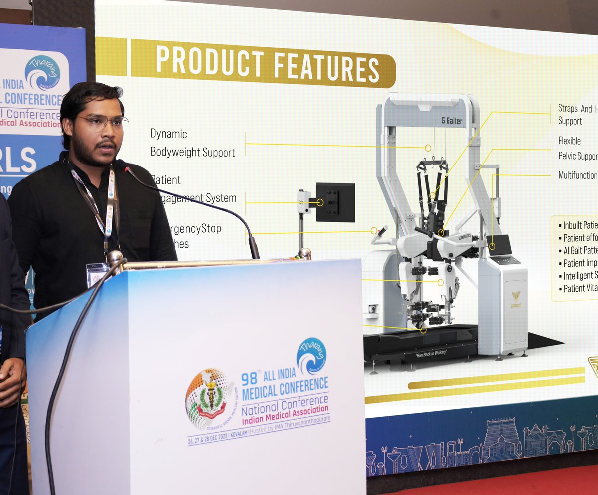 GenroboticsMM's tweet photo. Heartfelt gratitude to the @IMAIndiaOrg for providing a vital platform for innovators to bridge the gap between #technology and #healthcare professionals for amplifying productivity, and significantly enhancing the accessibility of #assistivetechnology for patients. https://t.co/8y05ggQ3ai