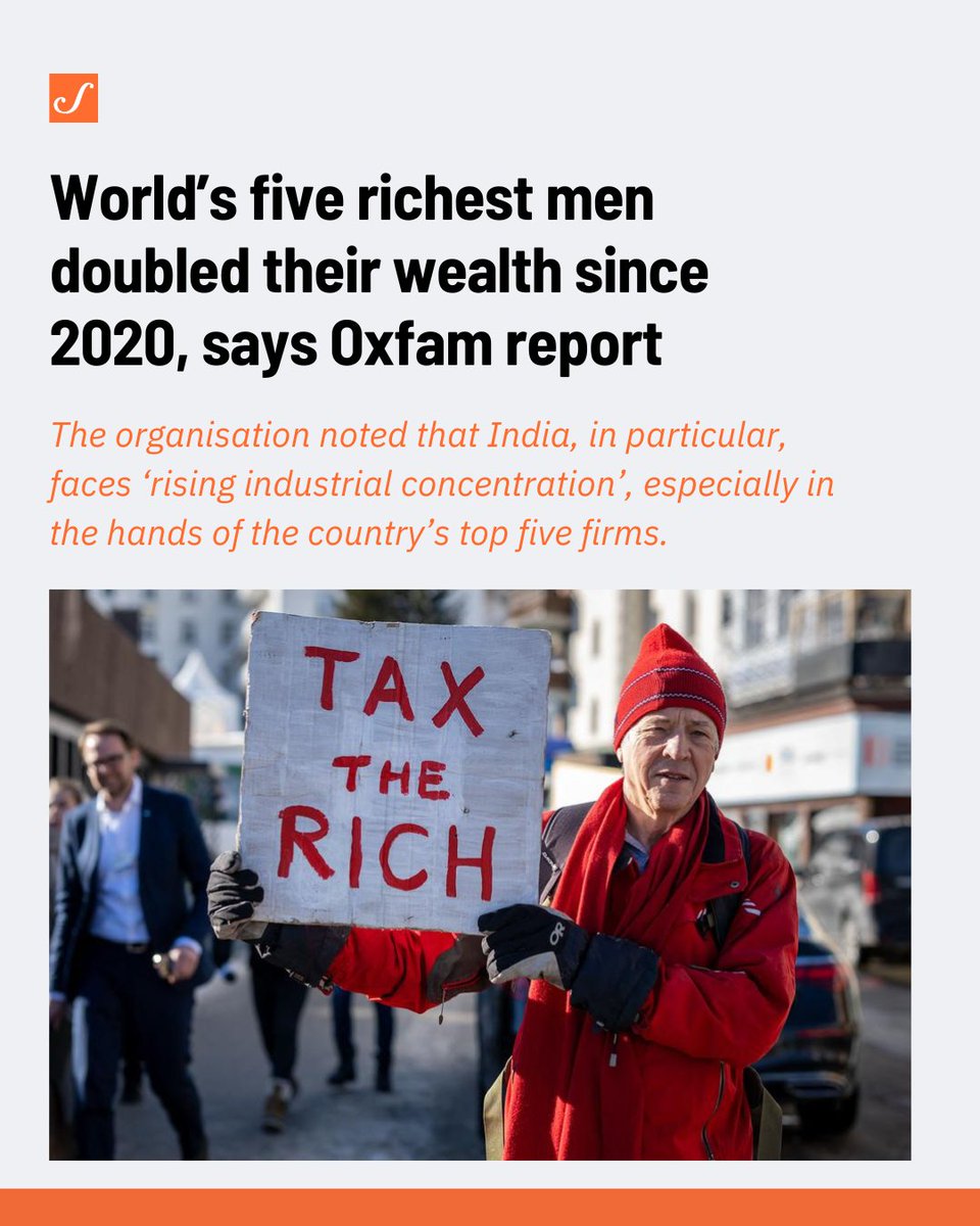 scroll_in's tweet photo. The report, titled, “Inequality Inc”, was published ahead of the annual World Economic Forum meeting in Switzerland’s Davos – in which political leaders, corporate executives and economists will participate.

https://t.co/cwvzeK2W7Y

#IncomeInequality #IncomeDivide https://t.co/tZSdKnf1r9