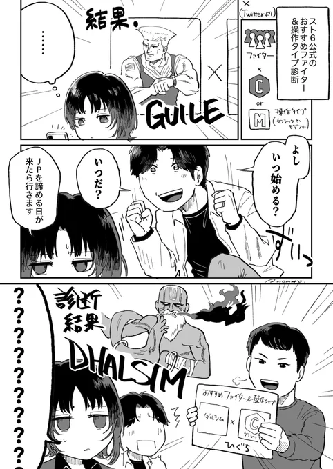 ガイル村とファイター診断。 