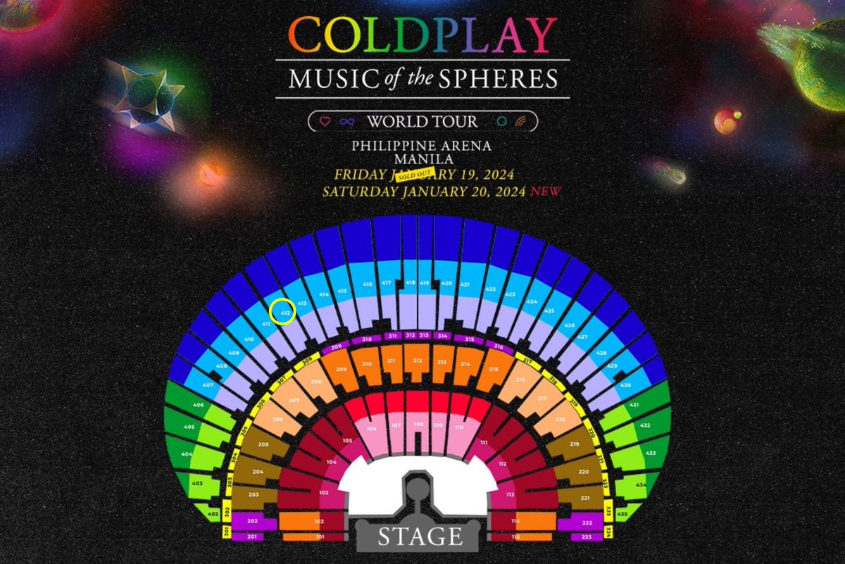 markleesdream's tweet photo. wts lfb ph
COLDPLAY Music of the Spheres MANILA (Day 2 | Jan 20, 2024)
⤷1 UBC Ticket Section 412
⤷php 6k (5000 + assistance fee)
rfs: conflict of schedule (helping a friend sell her ticket)
💌DM for more details
#ColdplayInPH #MOTSWT https://t.co/pxVDnNEHla