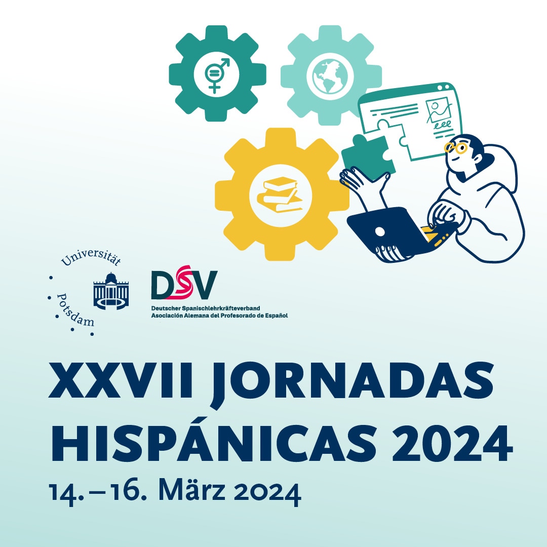 Spanischlehrkräfte aufgepasst: Die Vorbereitungen für die Jornadas Hispánicas  2024 laufen bereits auf Hochtouren und als @DSV_BUND freuen wir uns darauf, euch an der Uni Potsdam zu begrüßen. Die Early-Bird-Anmeldung gilt noch bis heute: uni-potsdam.de/de/jornadas202…