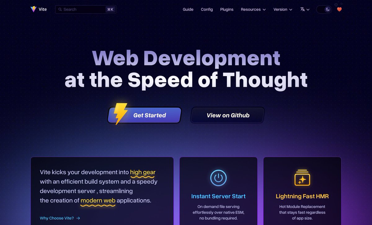 Vite JS website redesign concept. Old or new?