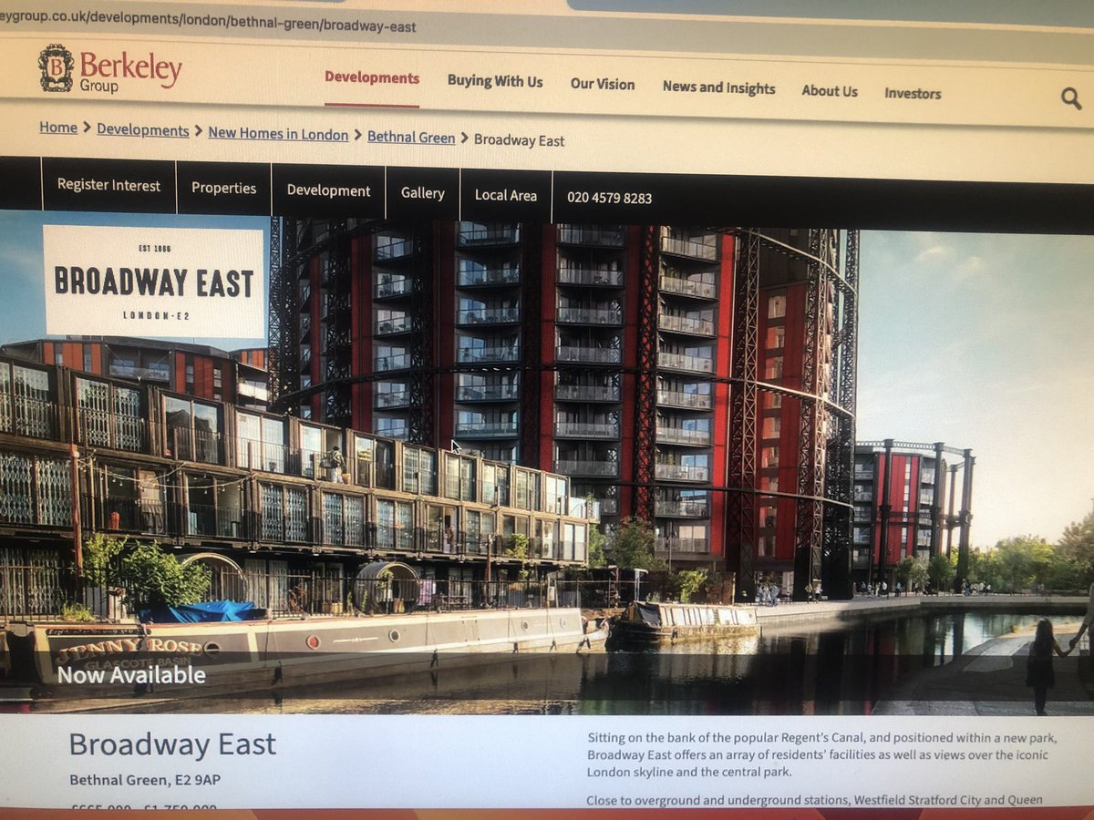 Just watched the promotional film for Broadway East. It’s offensive - the architects talk about “authenticity” & yet there is zero diversity and look at the cost of these flats?! This community needs social housing!!! #hackney