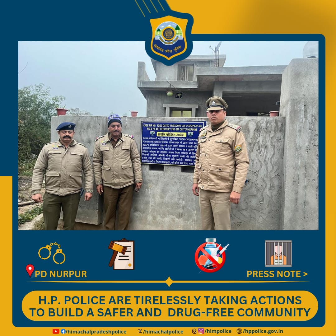 pradhaav's tweet photo. @SpNurpur
#Pradhaav #PressNote #FightAgainstDrugs #IllegalDrugs #Nurpur #Himachal #HPPolice #StateCID https://t.co/NA5JDlr59M
