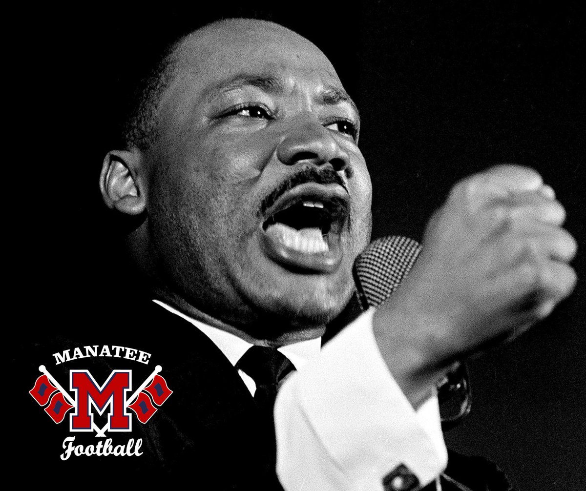 🏈 Celebrating unity and dreams this MLK Day with Manatee Football. Let's honor Dr. King's legacy by coming together as a team and community. Dream big, play hard, and stand united. #MLKDay #UnityInCommunity #ManateeFootball
