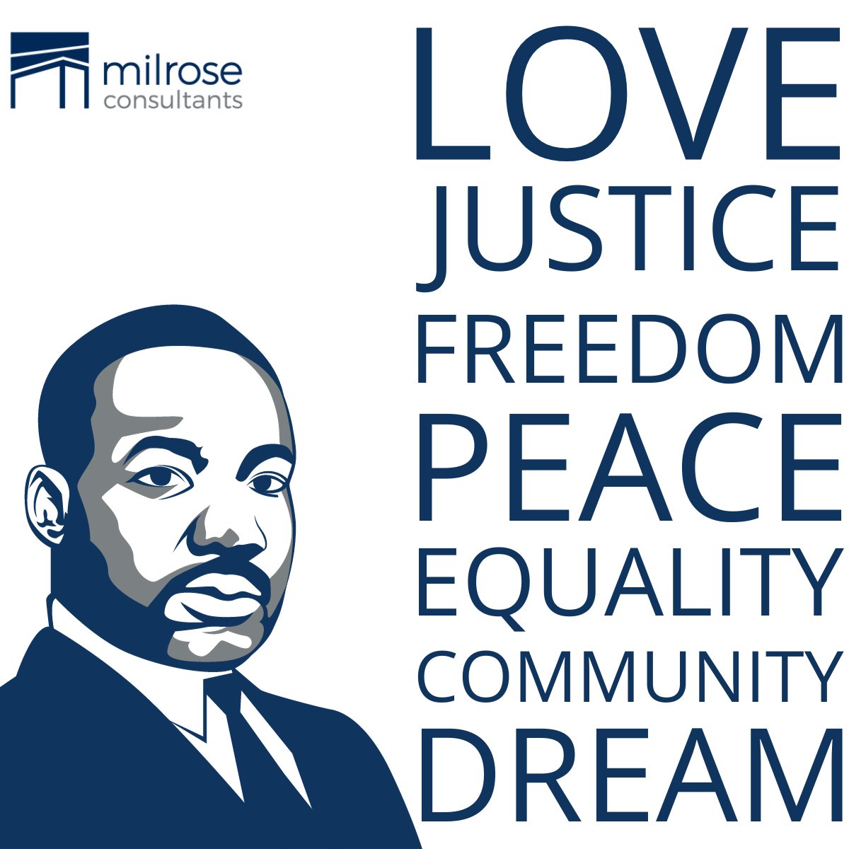 milrosecode's tweet photo. Today, we honor the extraordinary life and enduring legacy of Dr. Martin Luther King Jr. His dream of equality, unity, and justice for all inspires us to strive for a better world every day. #MLKDay #MLK https://t.co/shJXpXYqZ3