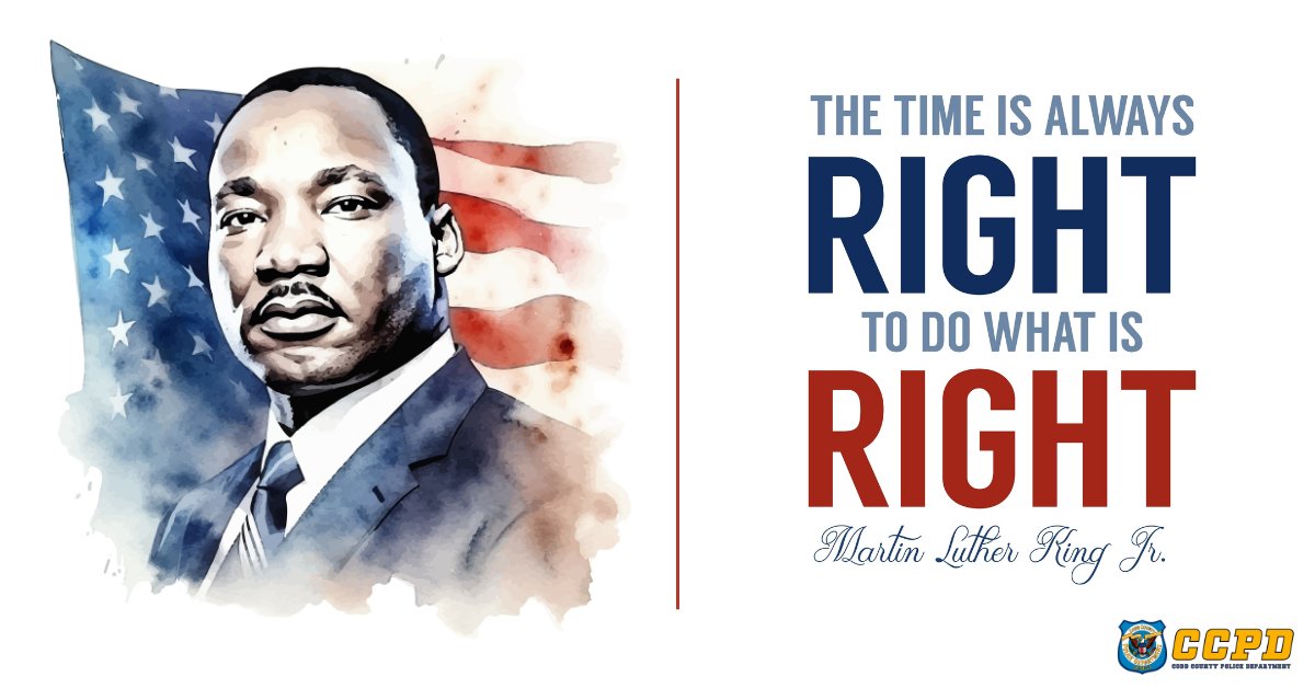 In honor of Dr. Martin Luther King, Jr. #MLKDay #CobbPD #CobbPolice #CobbCounty