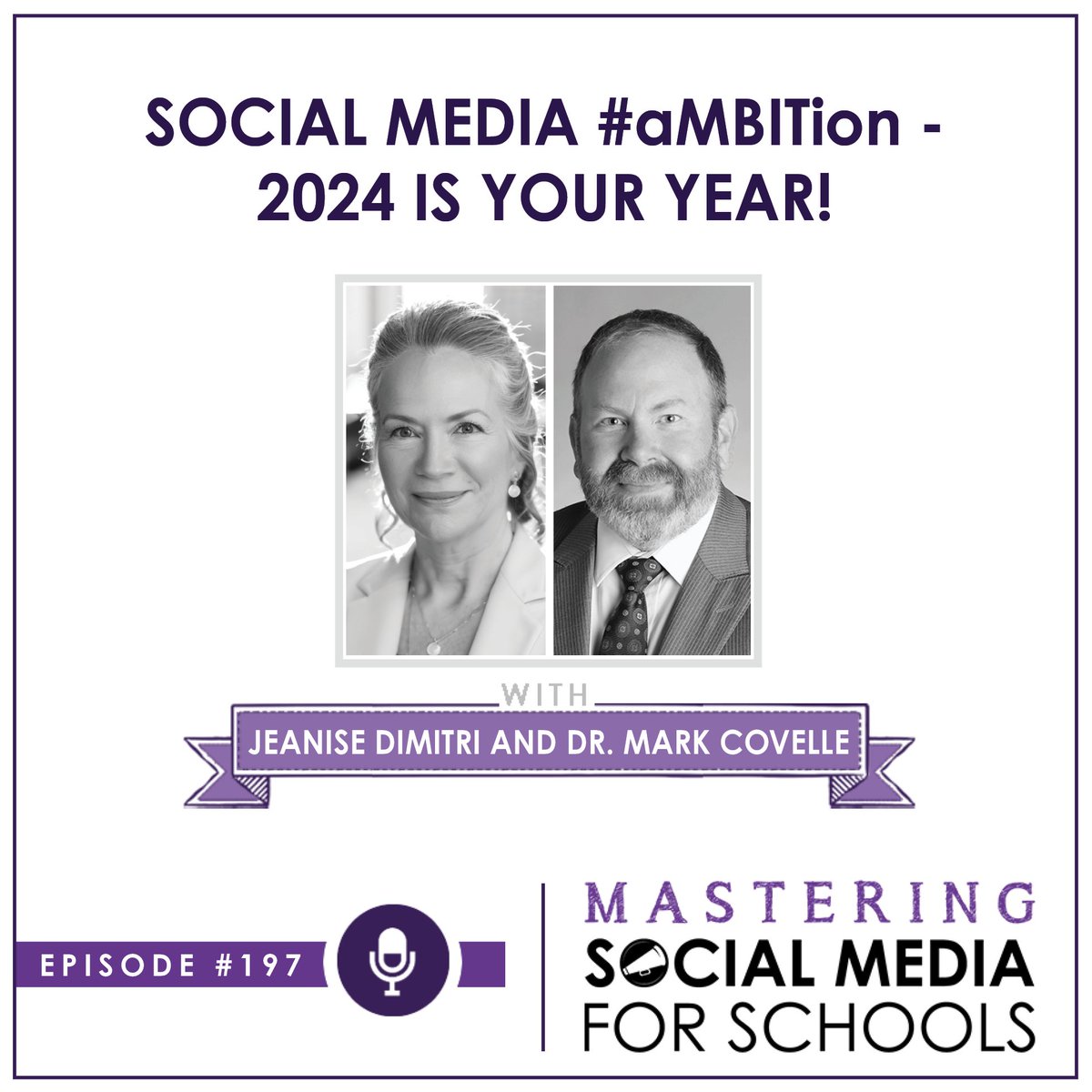 ๐จ๐๐
๐๐๐ ๐ฎ๐๐๐๐๐๐ (@andreagribble) on Twitter photo Developing the perfect tagline or hashtag can be challenging, but not when you get your students (and their parents) involved! Learn how #aMBITion was created in this week's podcast.
<a href="/mcovelle/">Mark Covelle, Ed.D.</a> <a href="/middlebucks/">Middle Bucks</a>
Listen here or wherever you get podcasts:
socialschool4edu.com/podcast/197/ Developing the perfect tagline or hashtag can be challenging, but not when you get your students (and their parents) involved! Learn how #aMBITion was created in this week's podcast.
<a href="/mcovelle/">Mark Covelle, Ed.D.</a> <a href="/middlebucks/">Middle Bucks</a>
Listen here or wherever you get podcasts:
socialschool4edu.com/podcast/197/