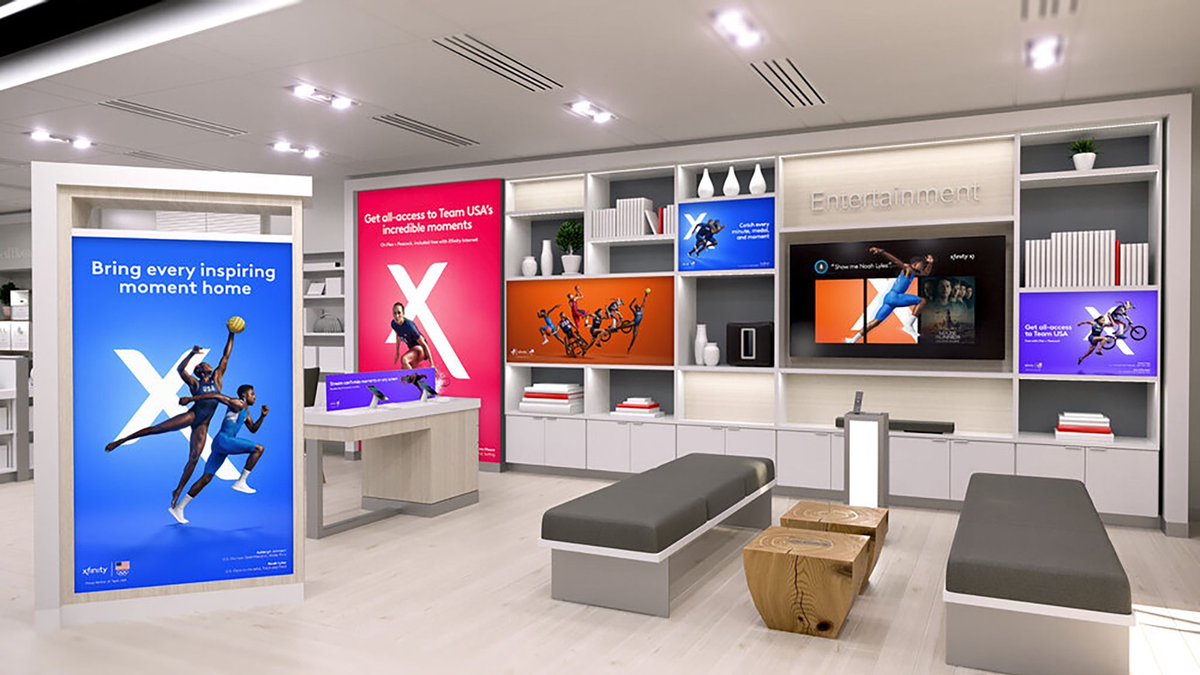 mg_print_disp's tweet image. Here are a few examples of lit and #nonlitbanners from a #largeformatprinting campaign we delivered to Xfinity retails. How do you like them? 📱 

#MediaGraph #uvprinting #banners