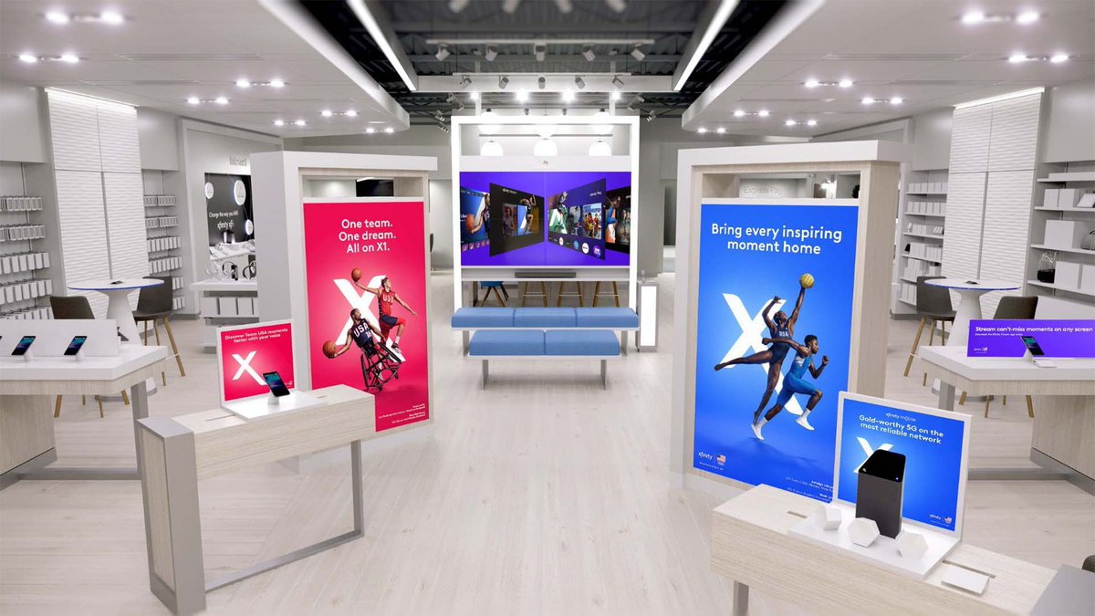 mg_print_disp's tweet image. Here are a few examples of lit and #nonlitbanners from a #largeformatprinting campaign we delivered to Xfinity retails. How do you like them? 📱 

#MediaGraph #uvprinting #banners