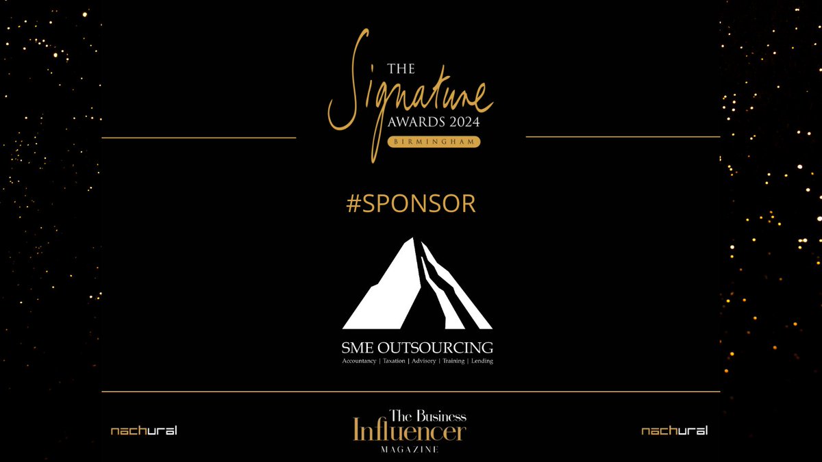 Nachural would like to thank SME Outsourcing for sponsoring The Signature Awards 2024 Birmingham.

Thank you for your support! 

#bookyourplace for Friday 2nd February 2024 at The Vox, Birmingham: nachural.co.uk/tickets/