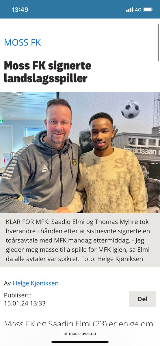 JSyverud's tweet photo. Velkommen tilbake @SaadiqElmi 😁 https://t.co/DOLVfyBrhW