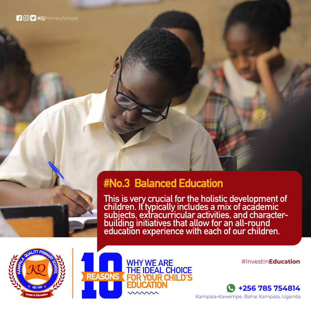 kqprimaryschool's tweet photo. #ReasonNo.3 We offer a Balanced Education: It typically includes a mix of academic subjects, extracurricular activities, and character-building initiatives. #TenReasons #WhyChooseUs.For details; #WhatsAppOrCall +256 705 299274 or +256 785 754 814. #schoolinterview #2024intake. https://t.co/ALL3vfPl3L