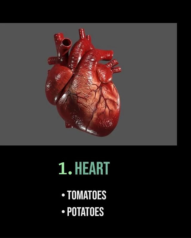 The_Life_Pad's tweet photo. Most important parts of your body and the foods that can help them reach their potential. 🍓🍇🥝🍎🍌🍉🍍🍒

1. Heart https://t.co/69x99rtu7f