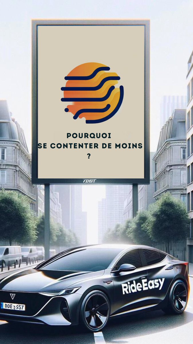 Transformez chaque trajet en expérience avec #RideEasy. Pourquoi choisir moins quand vous pouvez avoir le meilleur ? #VTC #MobilitéPremium #RideEasyExperience #VTCFrance #ServiceVTC #ChauffeurPrivé #LuxuryRide #TravelInStyle #SmartCommute #EcoFriendlyRides #taxi #uber