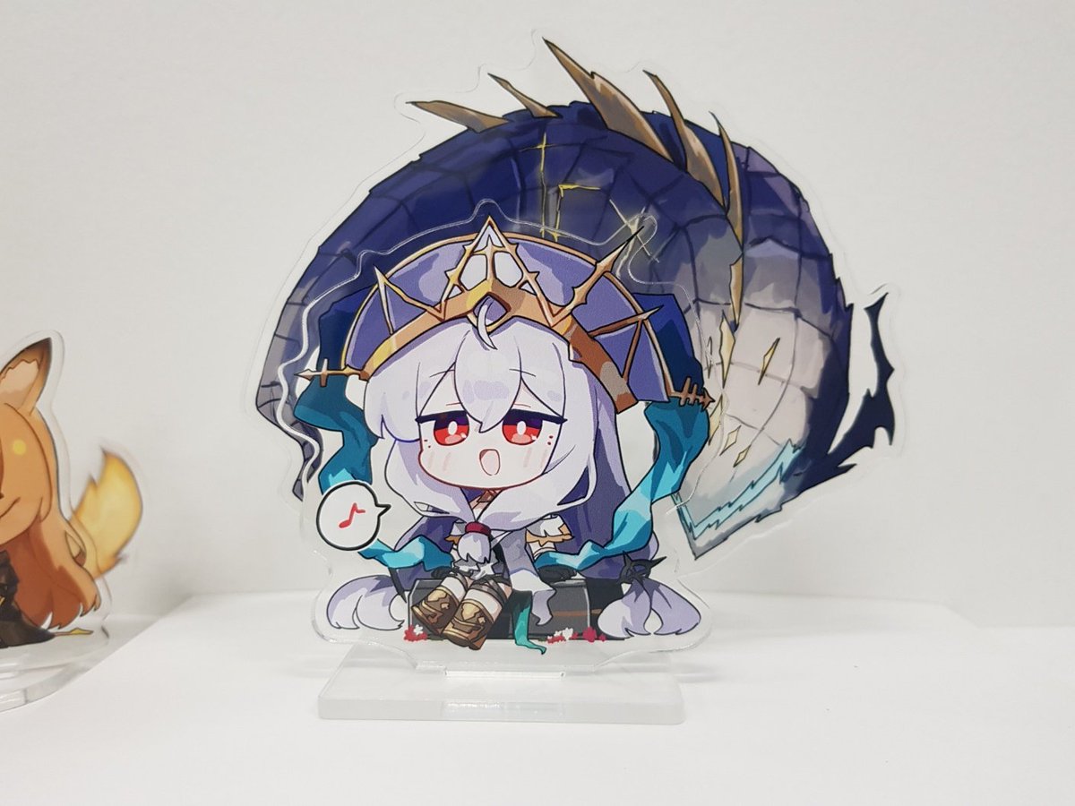 ceobe (arknights) ,skadi (arknights) ,skadi the corrupting heart (arknights) multiple girls 2girls red eyes long hair chibi official alternate costume animal ears  illustration images