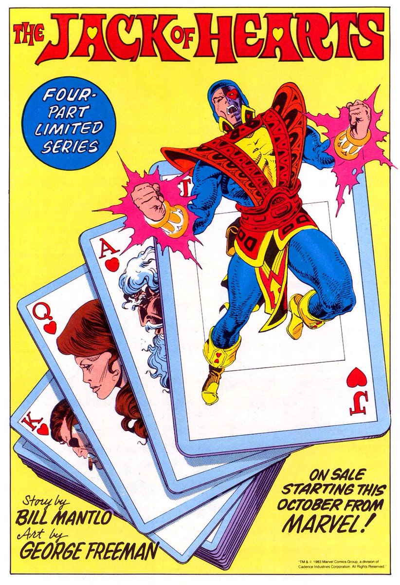 comixmenpodcast's tweet photo. #LunesDeSuperhéroes Hoy #JackOfHearts
1a. Aparición: Deadly Hands of Kung Fu Vol. 1 No. 22 con fecha de portada de marzo de 1976.
Creadores: #BillMantlo y #KeithGiffen
#JonathanHart #Avengers #MarvelComics #MarvelAgeOfComics #Marvel #MarvelUniverse #MarvelSuperheroes https://t.co/eFry7uHODz