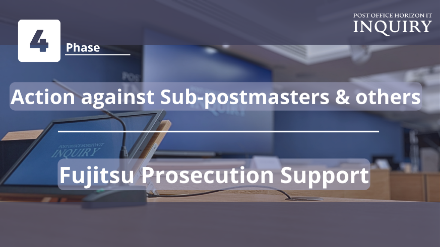 PostOffInquiry's tweet photo. This week the #PostOfficeInquiry is continuing its independent investigation into failures around Horizon by looking into Fujitsu Prosecution Support. 

The Inquiry is hearing from former and current employees of Fujitsu.

📅Timetable:
https://t.co/m1sNaRP08m https://t.co/gBPCN1eMZO
