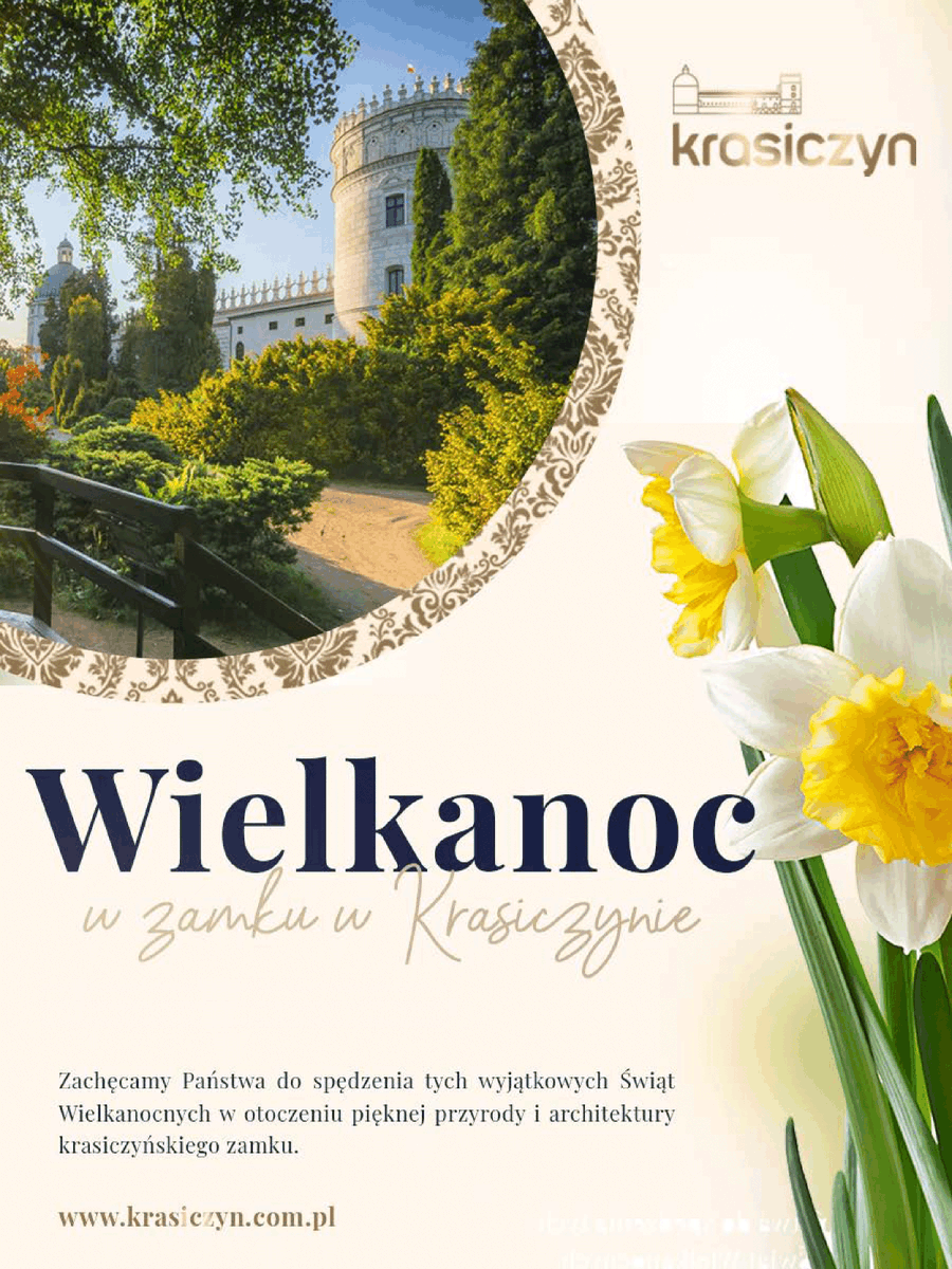 ZKrasiczyn's tweet photo. Zapraszamy do spędzenia świąt wielkanocnych w Krasiczynie https://t.co/ZmLC56HZHa