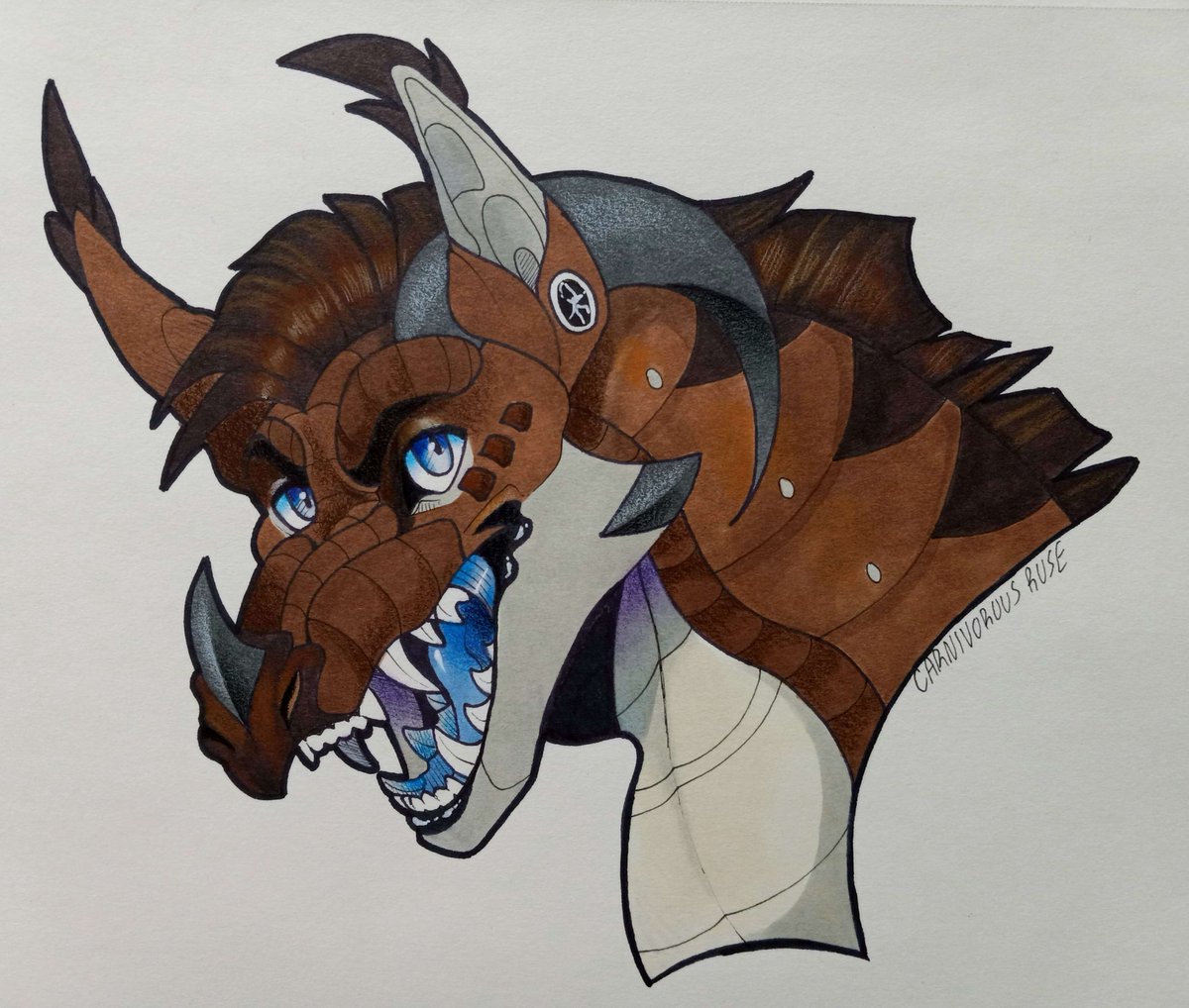 Used my new alcohol markers and pencils heheh