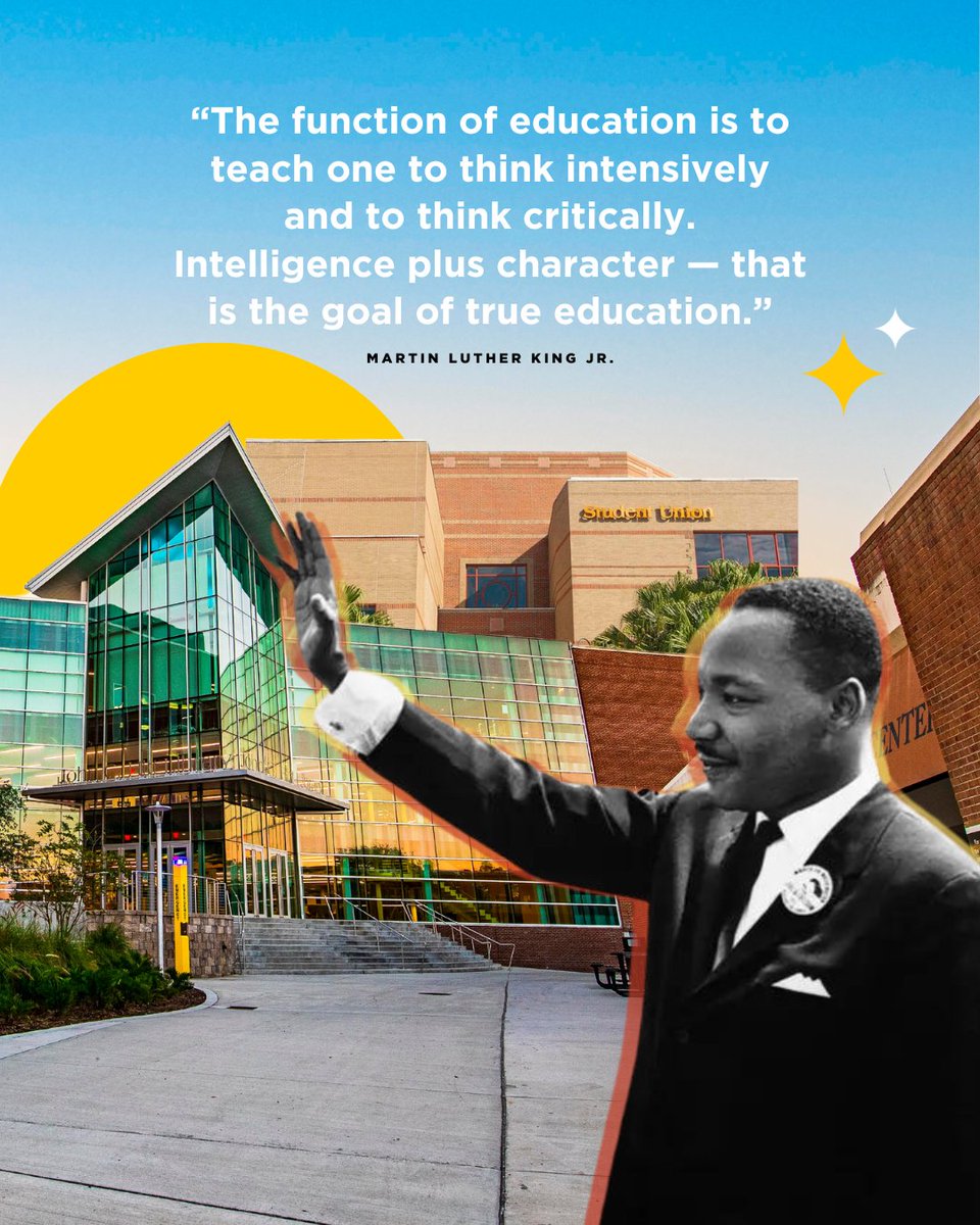 In observation of #MLKDay, campus is closed today.

We'll always honor and remember his lasting legacy. 💛