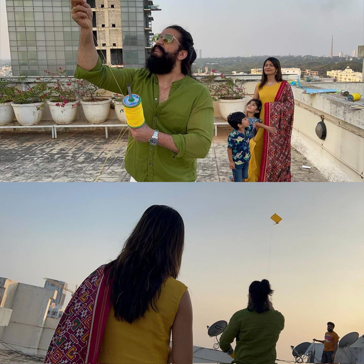 #Sankranti Wishes by Rocking Couple 😍 

#ToxicTheMovie  #YashBoss <a href="/TheNameIsYash/">Yash</a>