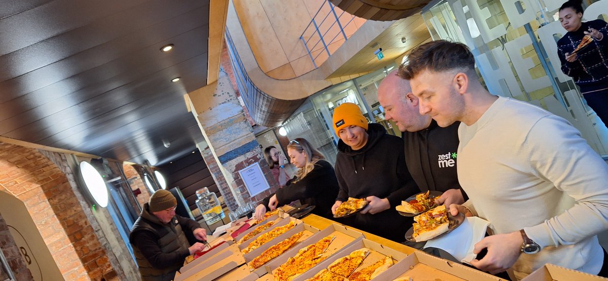 Did someone say Blue Monday?...... There's no Blue Monday here at AOB with hot, fresh pizzas for our Residents 🍕🍕🍕 #bluemonday2024 #pizza #Smile @TamesideCouncil @oxinnovation @newsintameside @BizGrowthHub