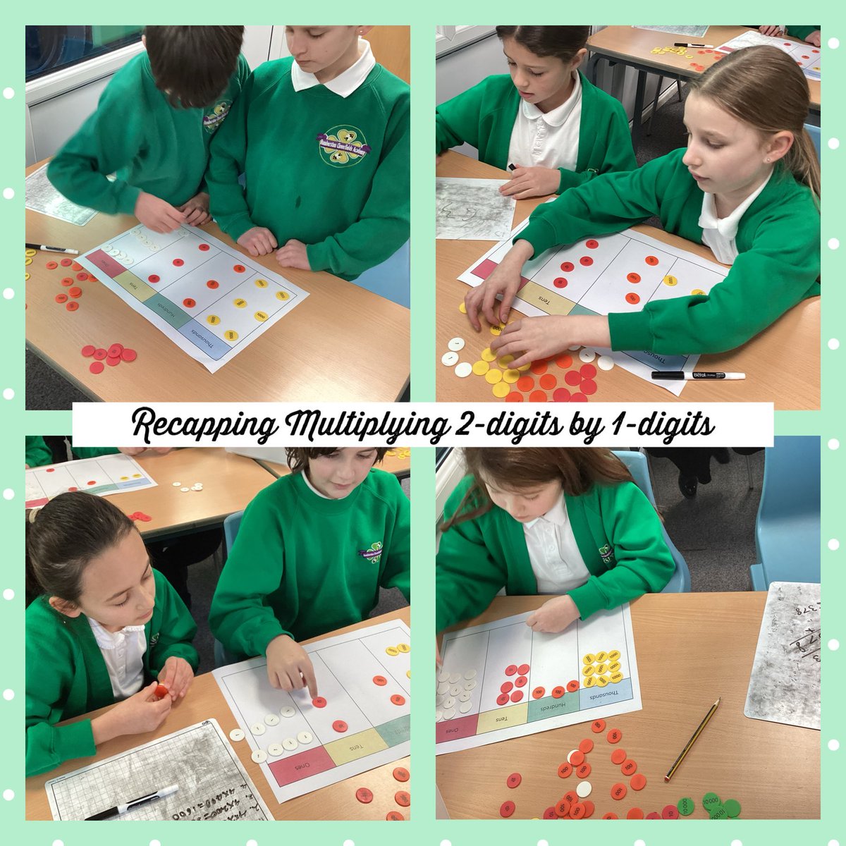 CloverfieldsSch's tweet photo. Elephant class had a super morning recapping multiplying 2-digits by 1-digit numbers. Some great reasoning and problem solving ππβοΈ. #cloverfieldsmaths https://t.co/UZtV44PlYZ