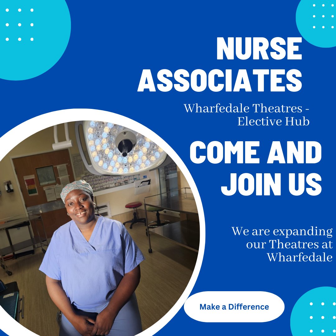 Our new Elective Hub at Wharfedale will be expanding from September. Are you interested in Day Surgery? Would you be like to help develop the service? Get in touch if you would like to find out more. jobs.nhs.uk/candidate/joba…