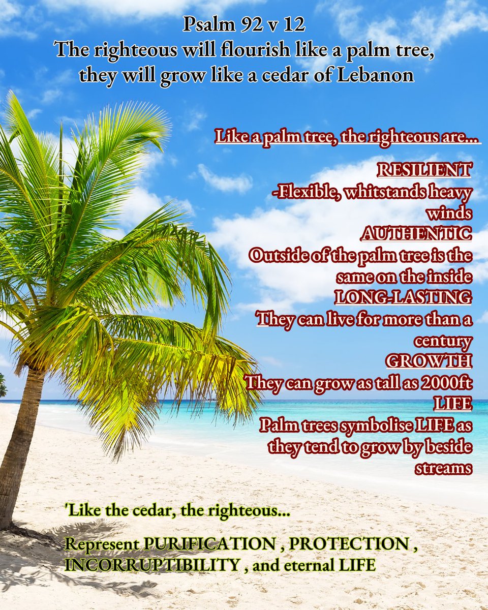JCCBasildon's tweet photo. Flourish like the Palm Tree and Cedar Wood
#flourish #fruitfulness https://t.co/CfGCA3KK1x